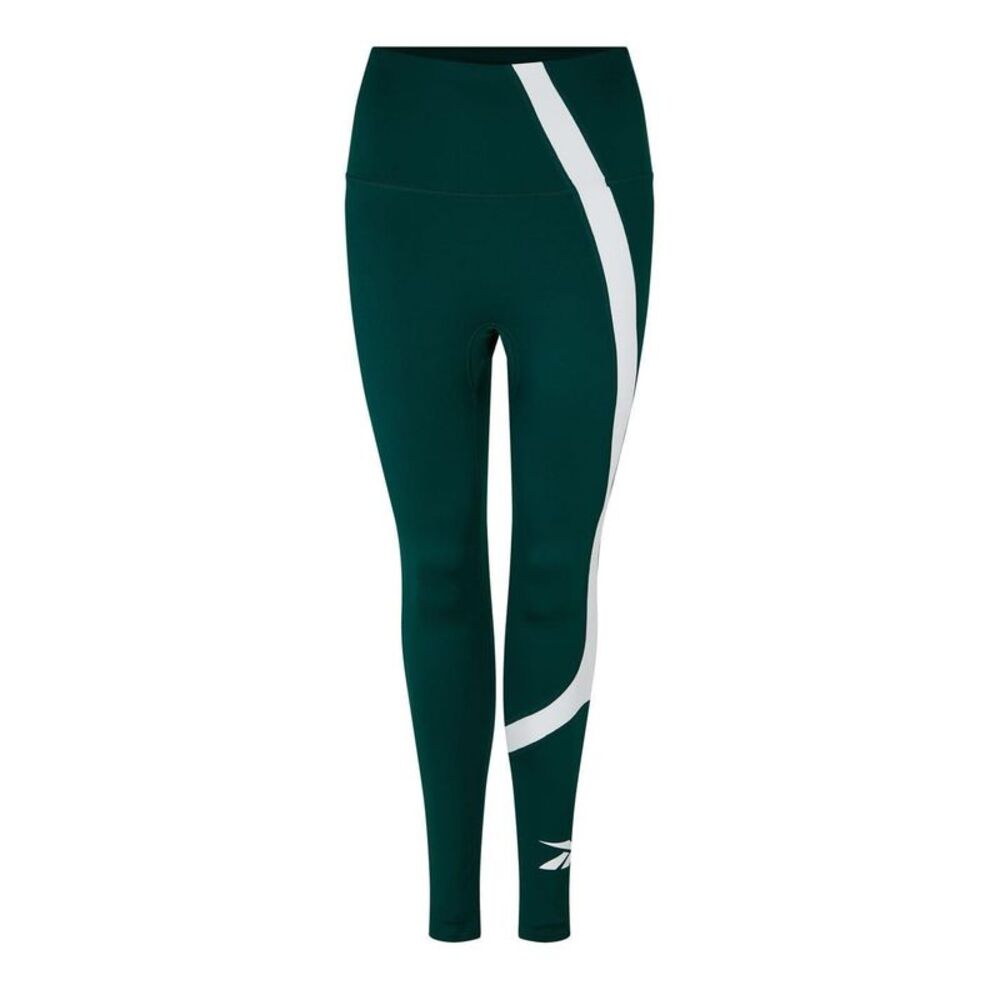 Reebok Womens/Ladies Swirl Slim Leggings / Green